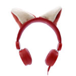 KIDYWOLF KIDYEARS Renard Casque audio amusant pour enfants grâce aux oreilles aimantées et amovibles